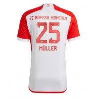 Camisa de Futebol Bayern Munich Thomas Muller #25 Equipamento Principal 2023-24 Manga Curta